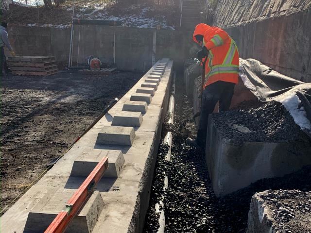 Mur de soutènement Verdun