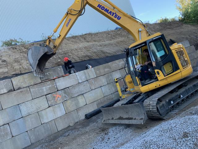 Mur de soutènement Verdun